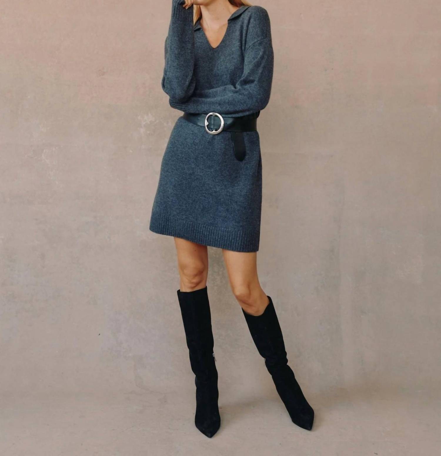 Bella Dahl - Collared Pullover Sweater Dress