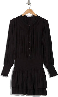 Ramy Brook - Clarinda Smocked Drop Waist Mini Dress
