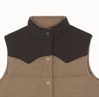 Kujten Women's Mulligan Jacket in camelo brown - women's jacket - detail view