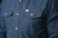 Ferrell The Silas Long Sleeve Snap Shirt in black - men's long sleeve top - alternate view