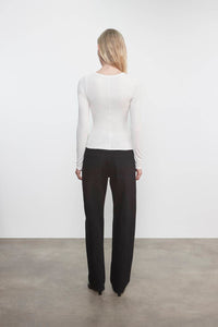 Enza Costa - SILK RIB ESSENTIAL CREW