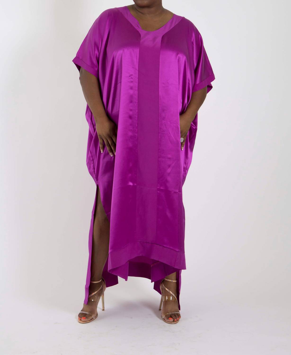 Sante Grace - Muse Italian Silk Charmeuse Caftan Dress
