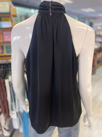 LAVENDER BROWN Women's Galiea Top in black - women's shirt - detail view