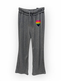 flowers by zoe Girl's Waffle Lounge Pant in grey - kids' joggers