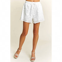 Sweet Generis - 3d Floral Embroidery Shorts