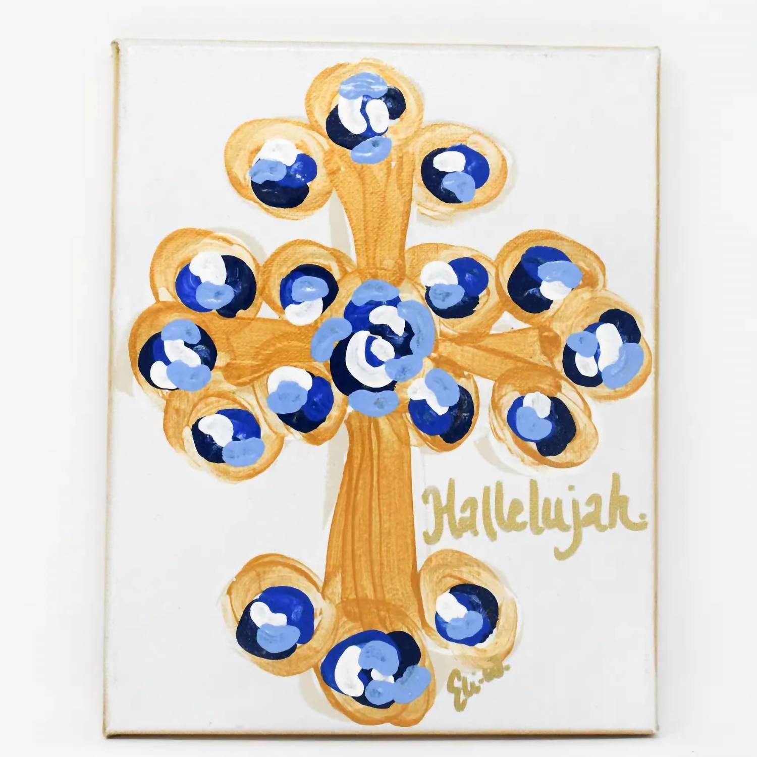 Have Mercy Gifts Hallelujah Cross Canvas in white - item