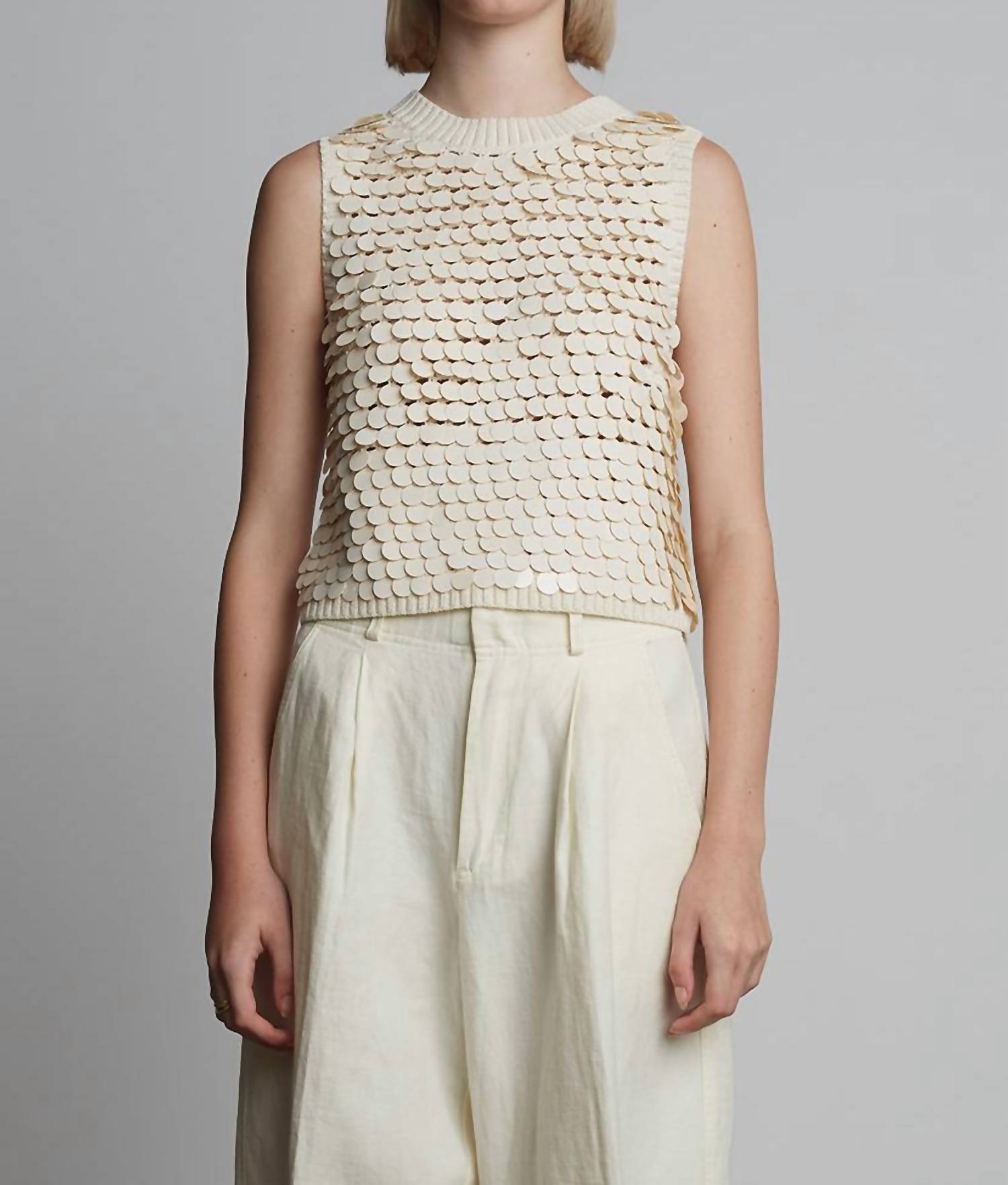 Eleven Six - Cora Sequin Sweater-tank Top