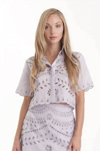 Karina Grimaldi - Elin Embroidered Cotton Top