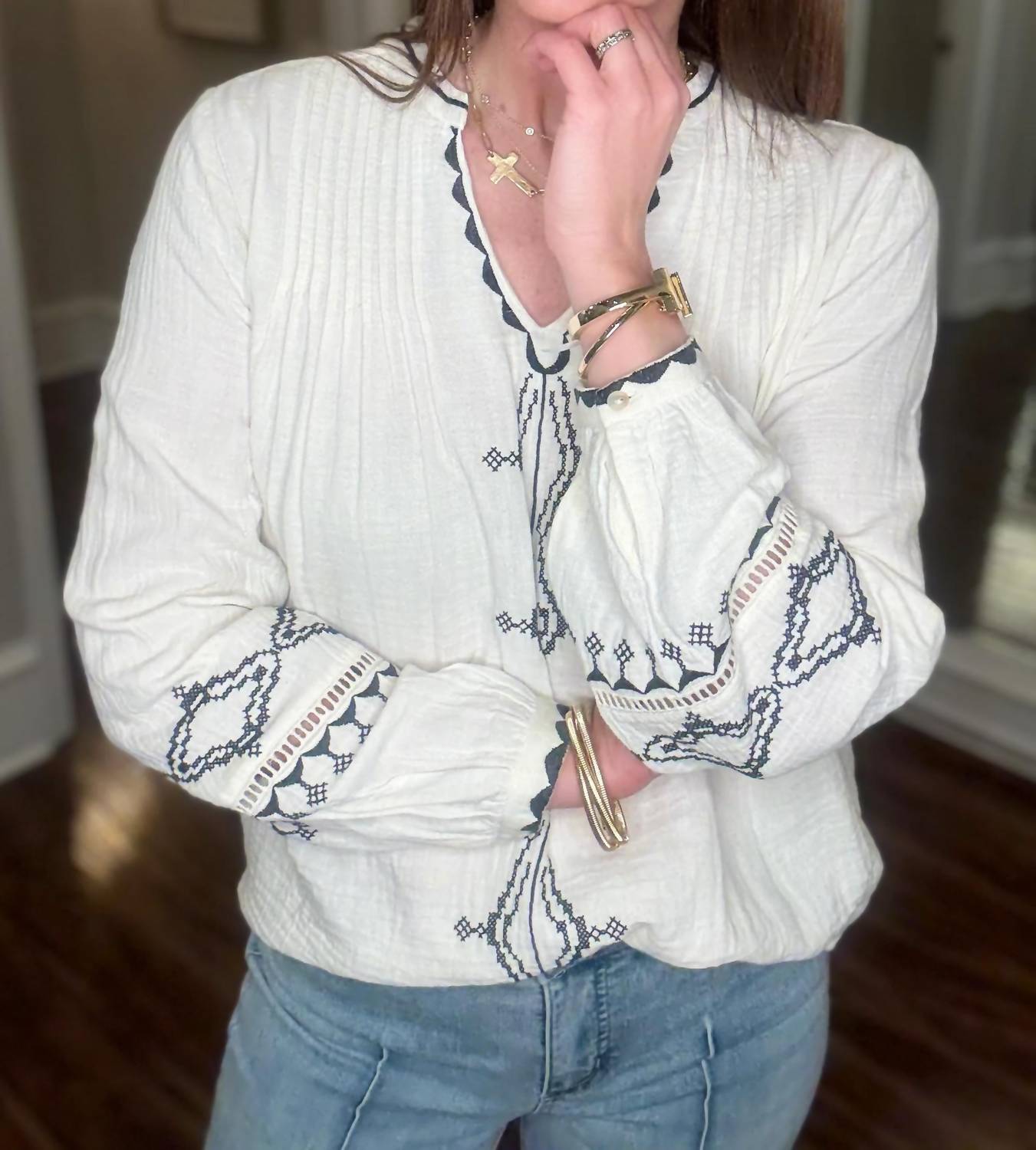 Dylan - Isabelle With Embroidery Tunic
