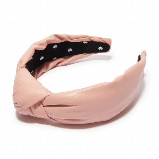 Lele Sadoughi - FAUX LEATHER KNOTTED HEADBAND