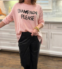Wooden Ships - Women's Champagne Please Crew Sweater