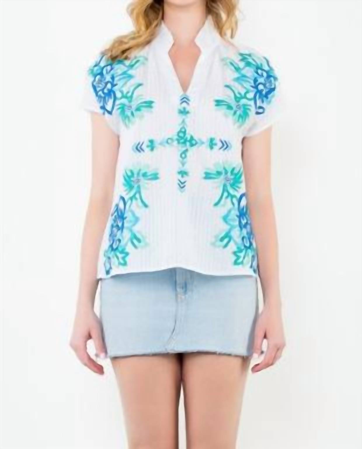 Thml - Women's Floral Embroidered Top