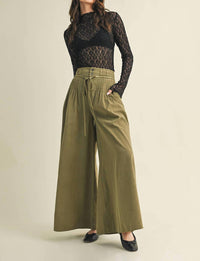 Mustard Seed - The Pintuck Power Wide Leg Pants