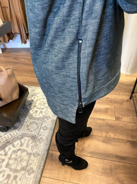 Ariella - Zipper Detail Hi-Lo Top