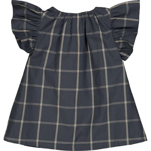 Muesli - Girls Organic Cotton Check Baby Dress