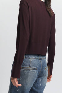 Saint Art Elodie Layered Crewneck Sweater in grape - women's sweater - view 4