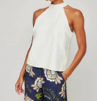 Fifteen Twenty - Alexis Faux Leather Halter Top