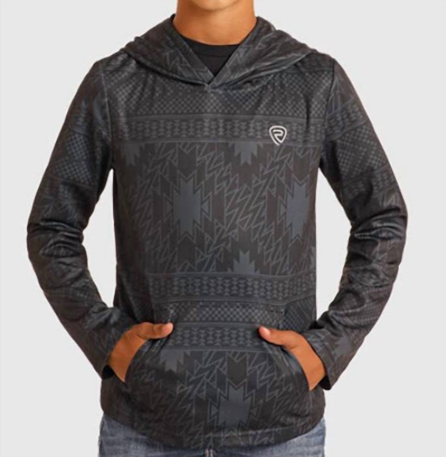 Rock & Roll Denim - Performance Cool Feel Aztec Hoodie
