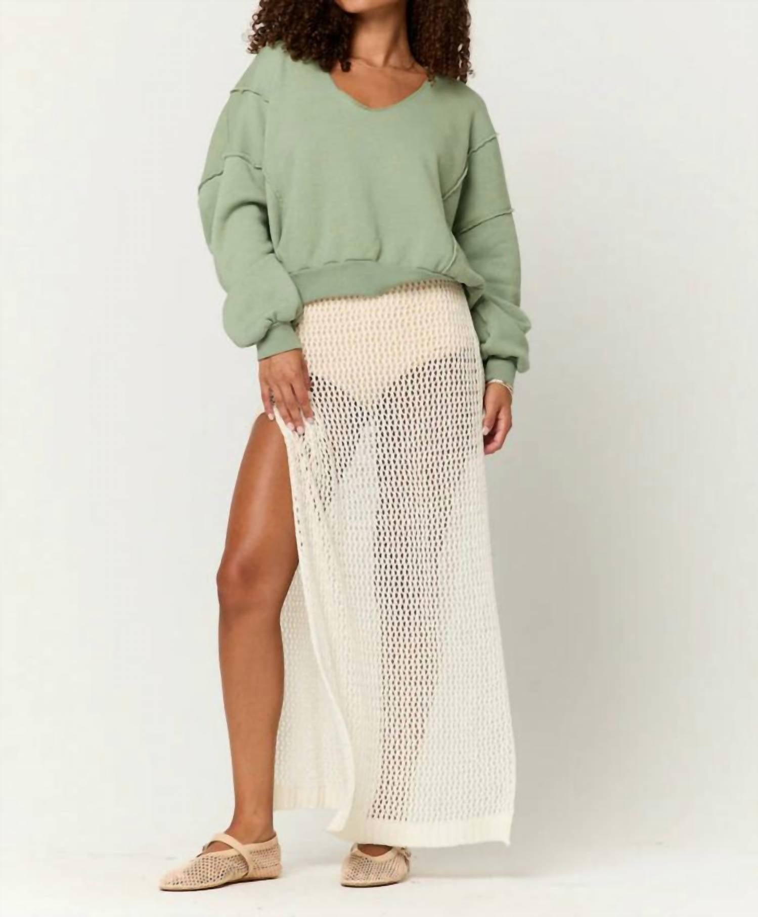 Project Social T - Hazel Scoop Neck Sweatshirt