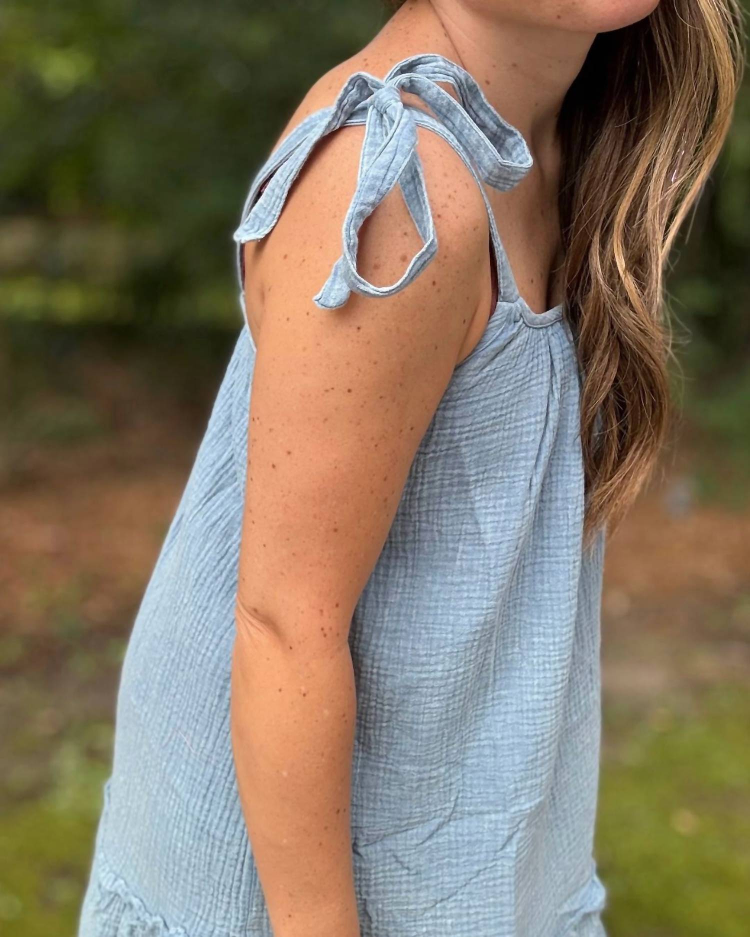 Very J - Dainty Denim Dress