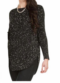 Papillon - Heathered Shirt Hem Sweater