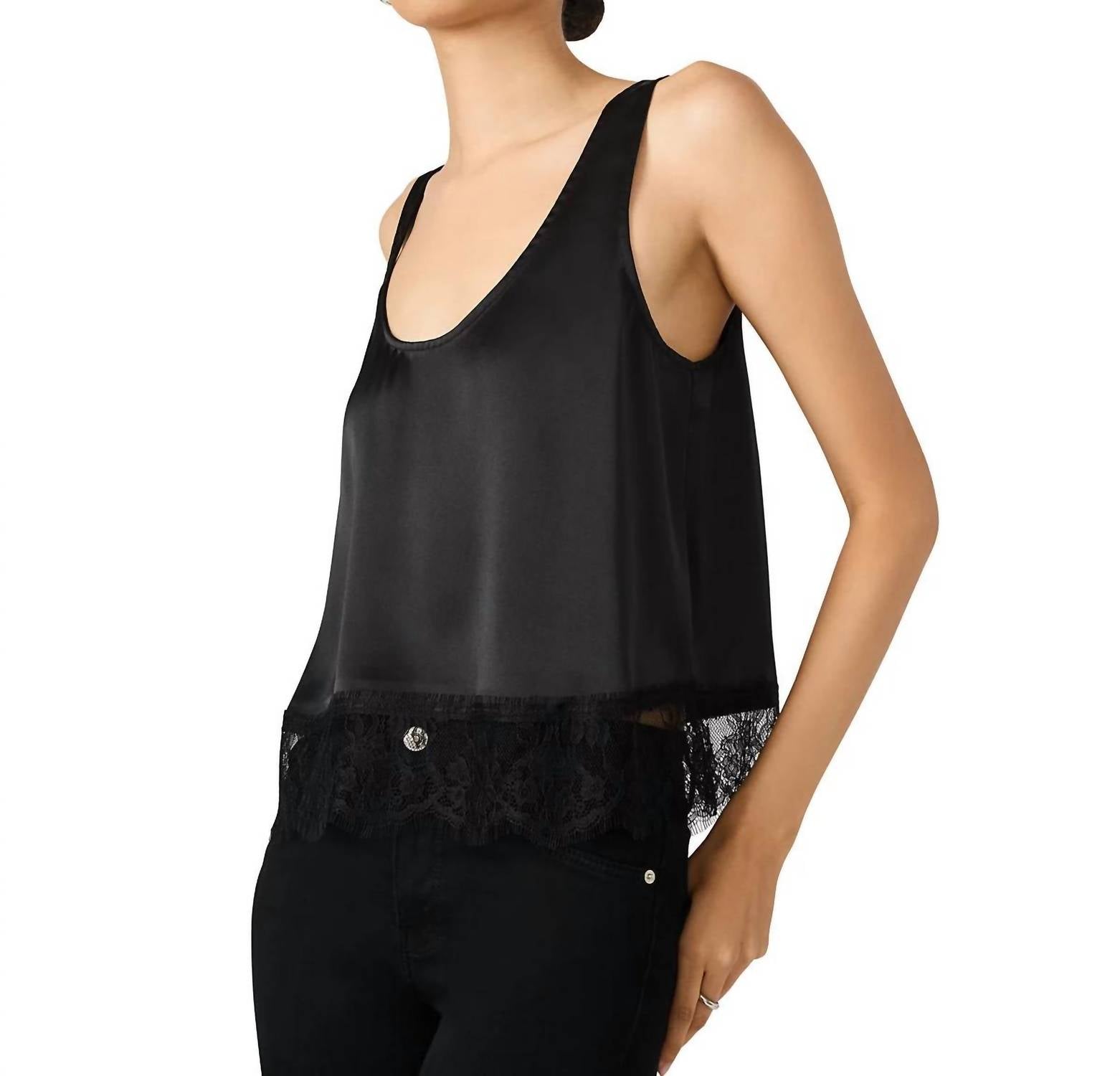 STEVE MADDEN Coraline Sleeveless Top in black - women's shirt - alternate view