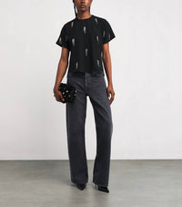 Simkhai - Crepe Abelia Embellished T-shirt