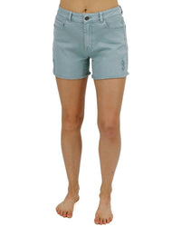 Grace And Lace - Casual Colored Denim Shorts