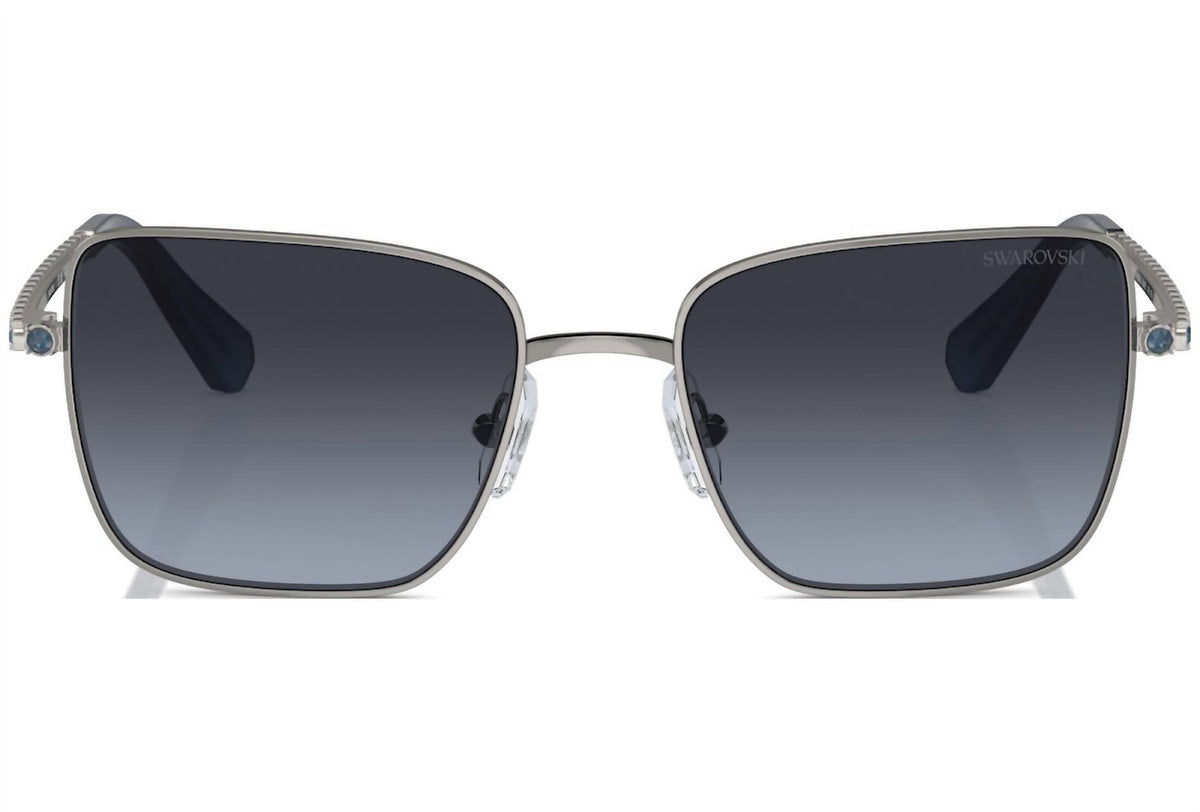 Swarovski - Women's Metal Crystal Embellishment Sunglasses