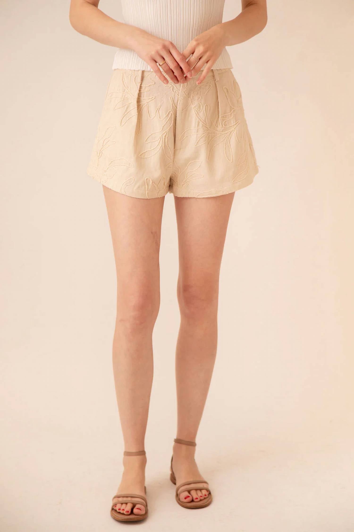 Miou Muse - Sophia Jacquard Shorts