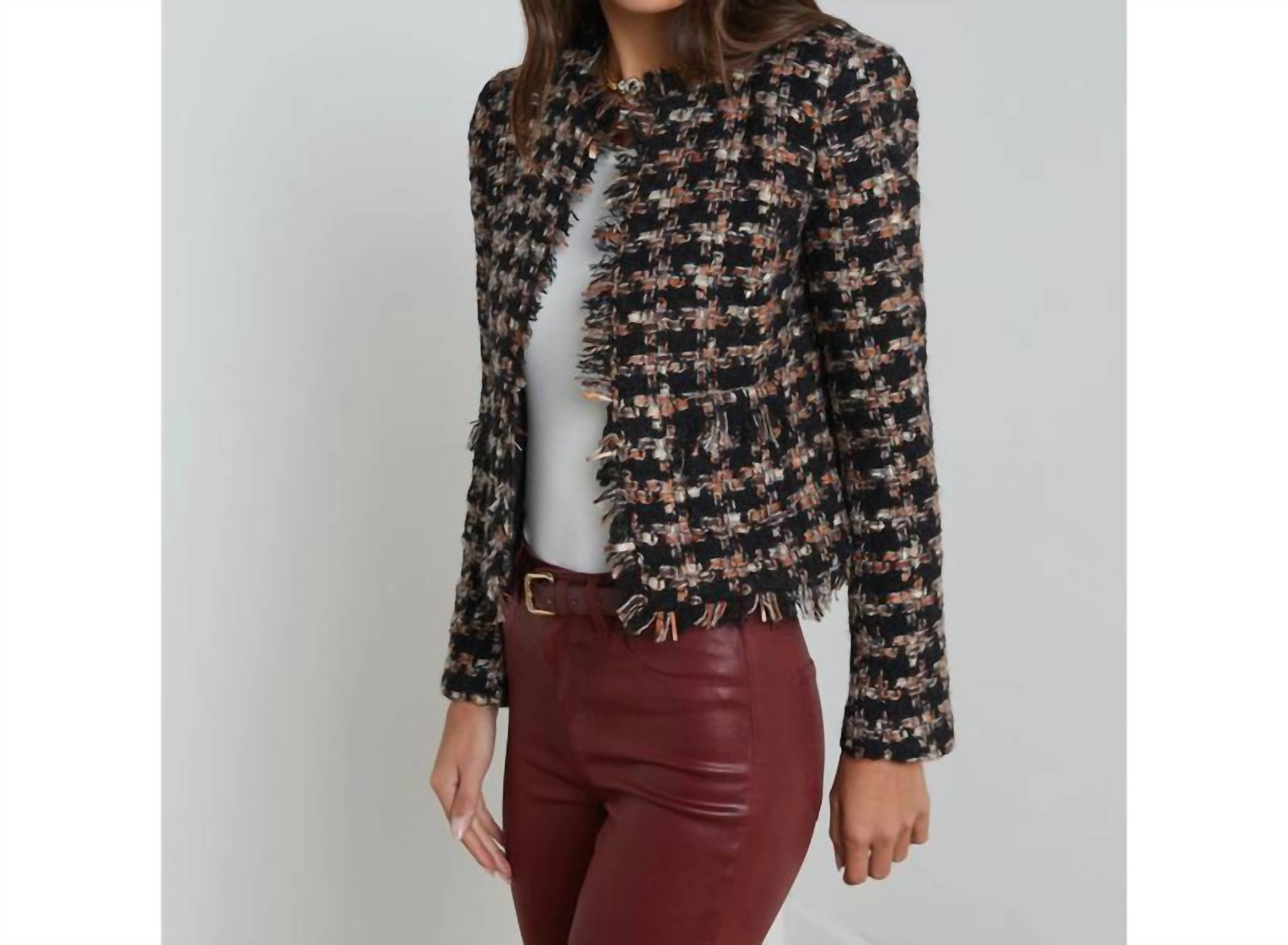 L'Agence - Angelina Tweed Jacket