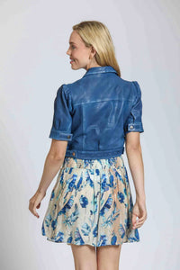 11 Uptown - Short Sleeve Leather Jacket