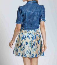 11 Uptown - Short Sleeve Leather Jacket