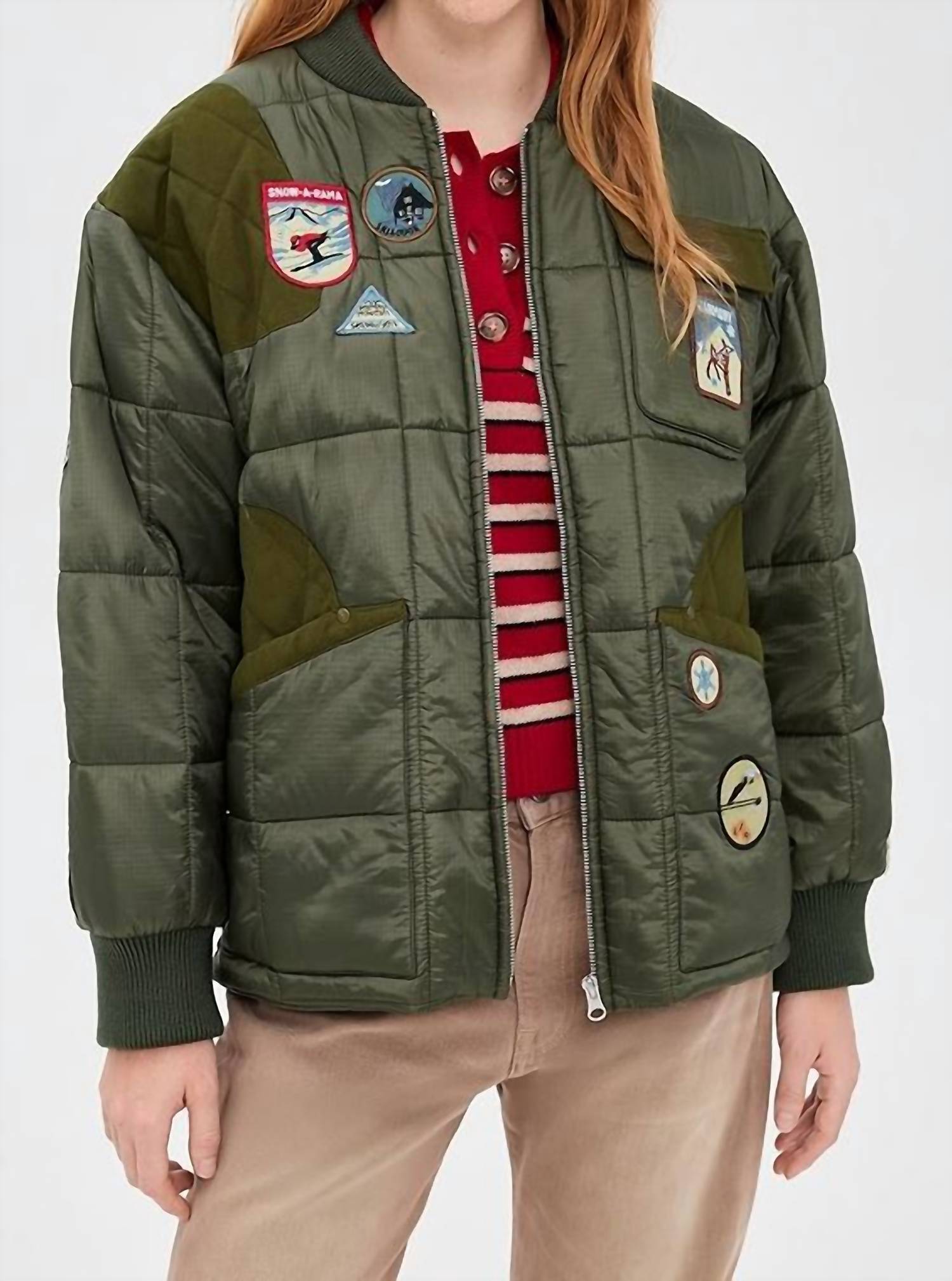 Sea - Eira Quilted Patched Puffer Jacket