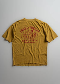 Iron & Resin Men's Sink Or Swim Tee in goldenrod - men's t-shirt - alternate view