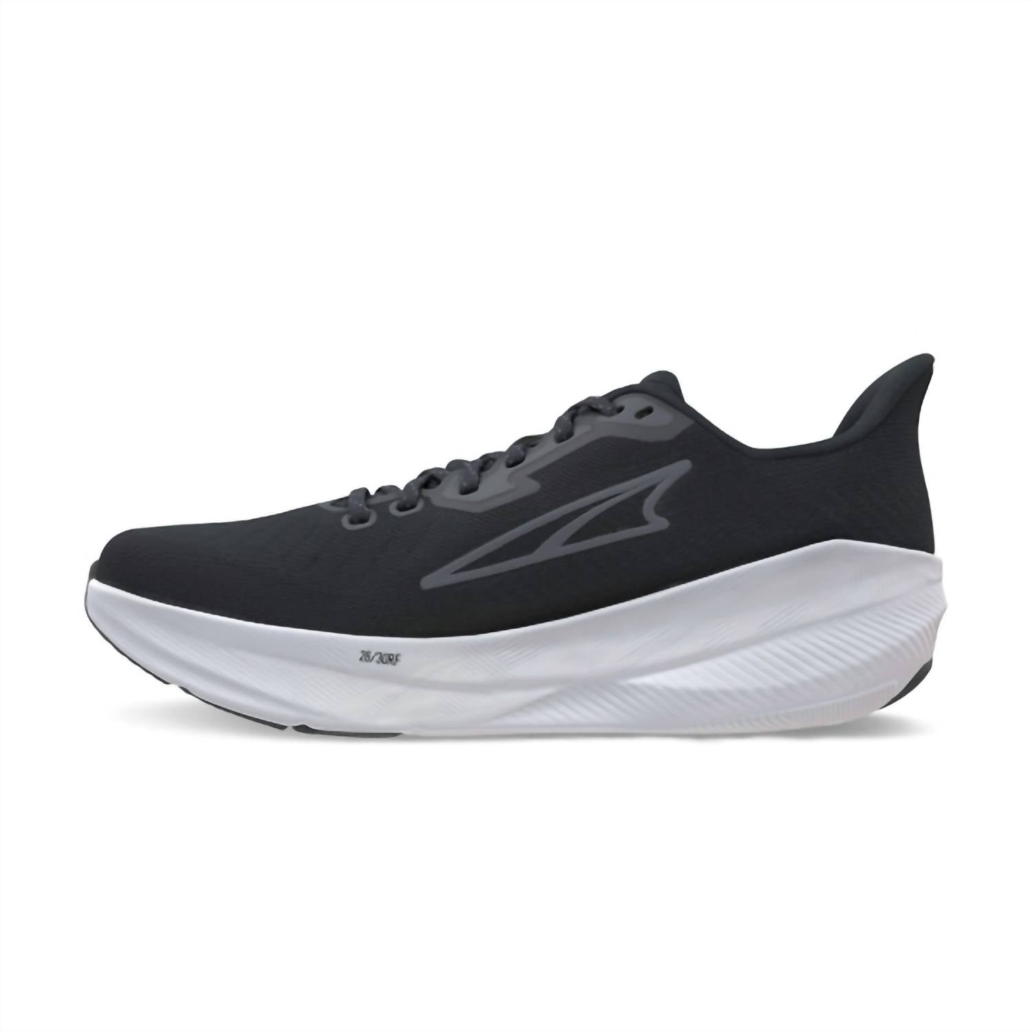 ALTRA Women's Experience Flow Running Shoes in black white 1 - women's shoe - detail view