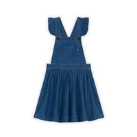 Petit Bateau - Girls Denim Sleeveless Pinafore Dress