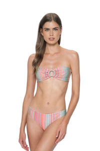 Pq Swim - Newport Stripes Basic Ruched Bottoms