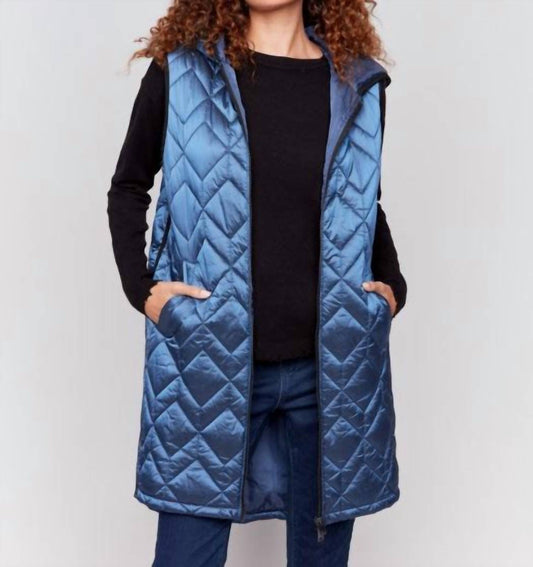 Charlie B - Long Quilted Vest