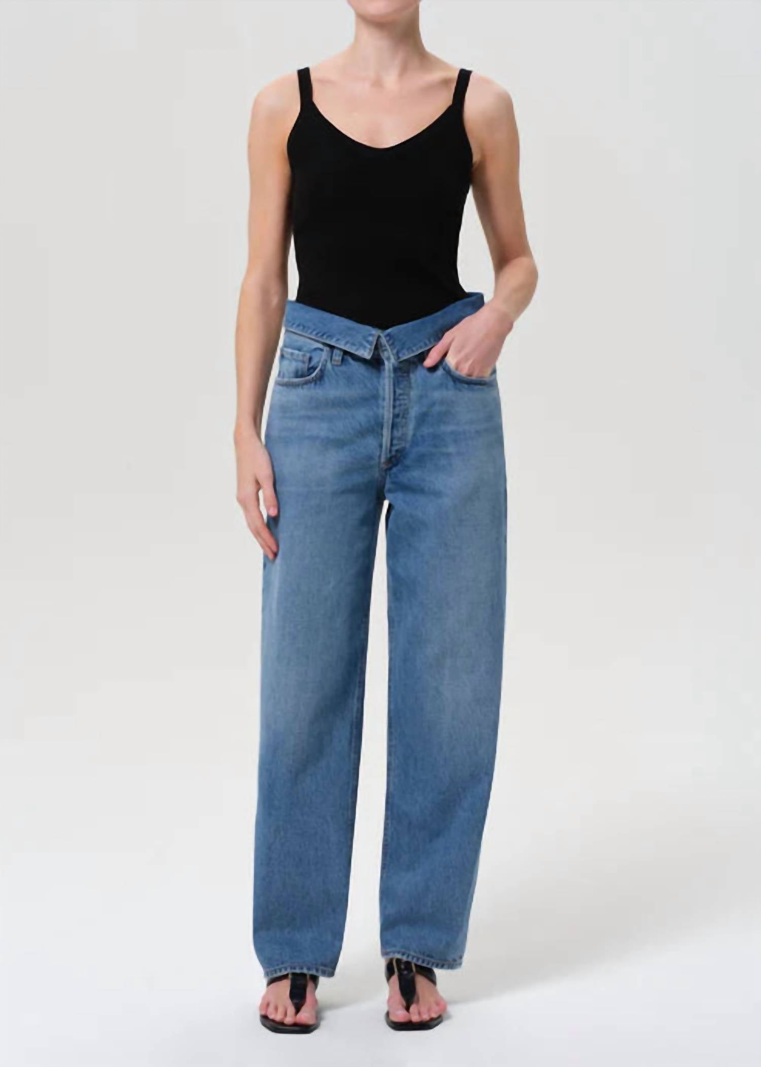 AGOLDE Women's Echo Taper Jean in shrine - women's jeans