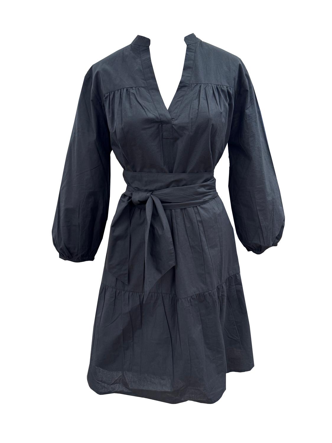 SOLEIL DE MER Women's Martin Mini Dress in black - women's dress