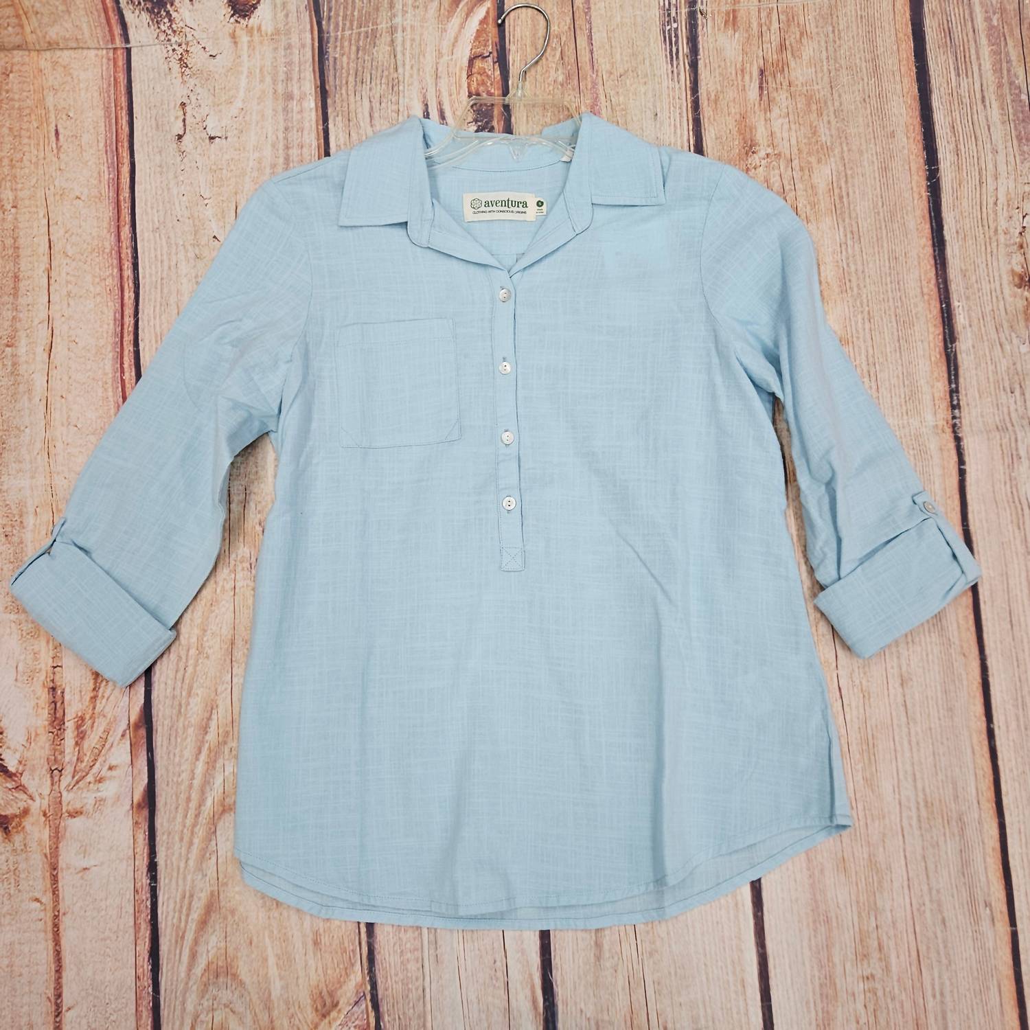 Aventura Women's Laken Top in crystal blue - women's blouse
