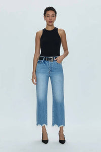 Pistola - Cassie Crop Super High Rise Straight Jeans