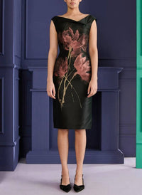 Talbot Runhof - Floral Jacquard Dress With Coat