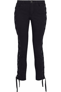 Women's Lacy W25 Midway Skinny Lace Up Jeans Cropped