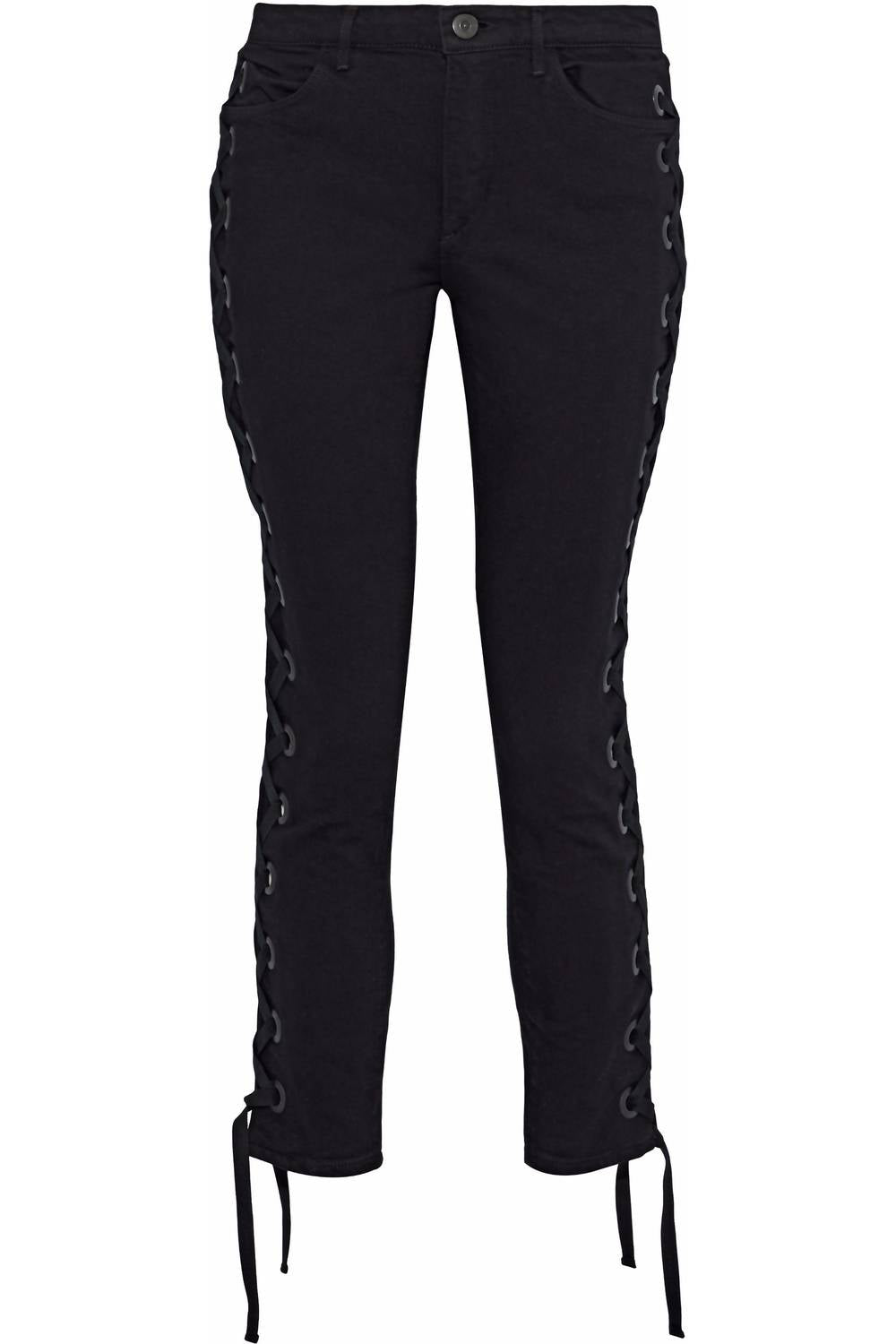 Women's Lacy W25 Midway Skinny Lace Up Jeans Cropped
