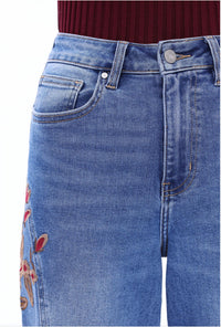 Bayeas - Harvest Bloom Wide Leg Jeans