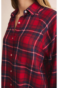 Z Supply - River Plaid Button Up Top