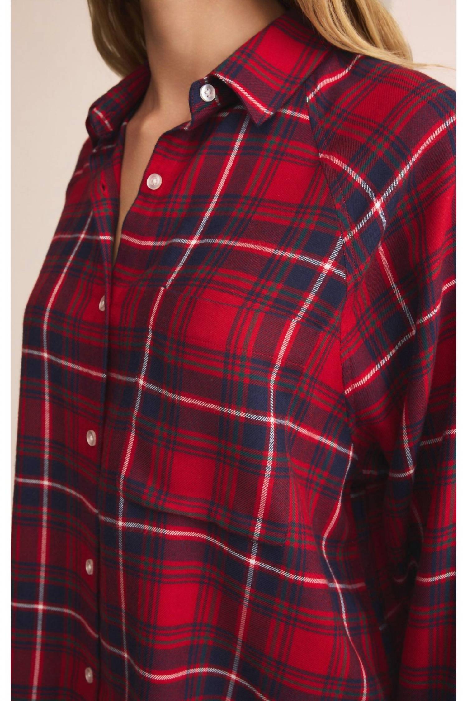 Z Supply - River Plaid Button Up Top