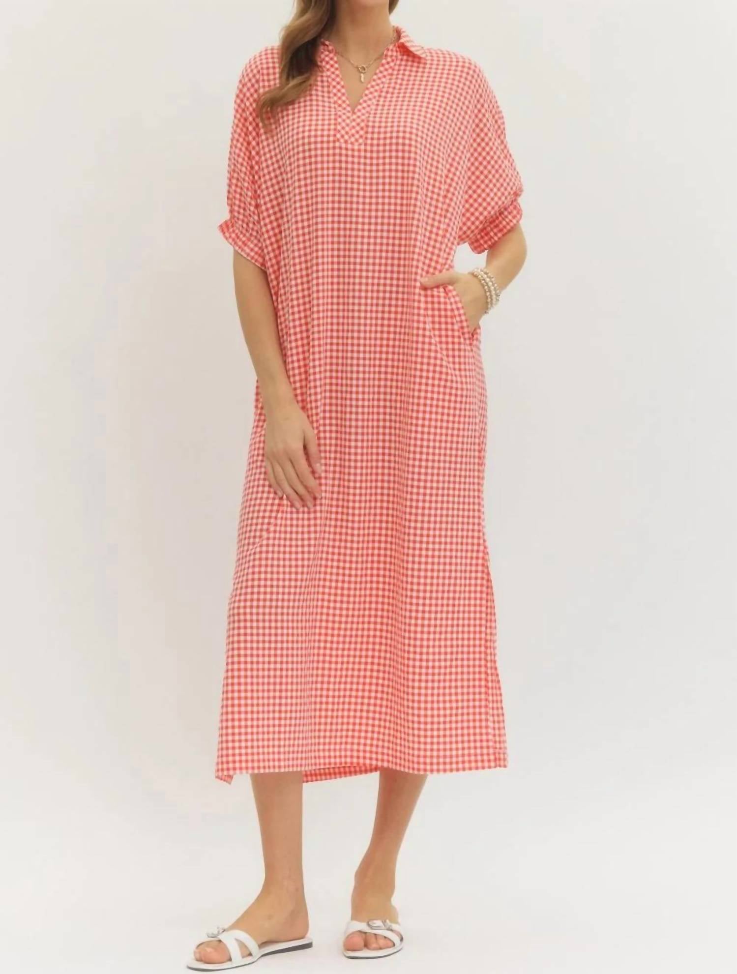 Entro - Gingham Dress